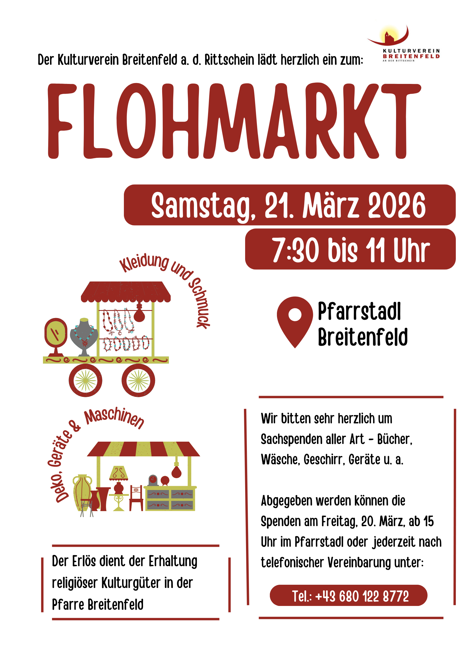 Plakat Flohmarkt A3